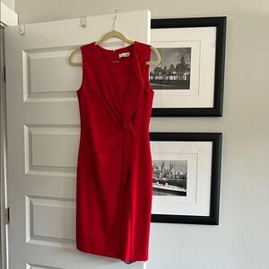 Calvin Klein Red Midi Dress